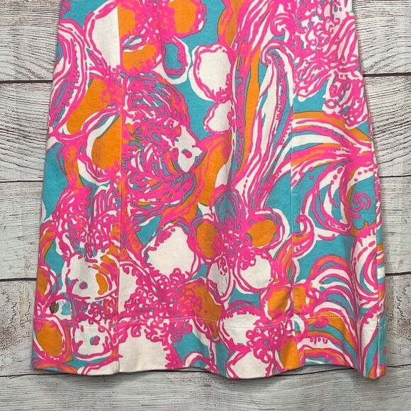 Lilly Pulitzer Feeling Tanked Groovy Floral Shift Terry Cloth Dress Size XS - Picture 12 of 12